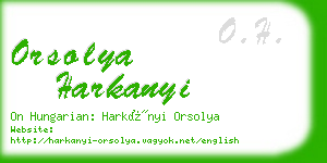 orsolya harkanyi business card